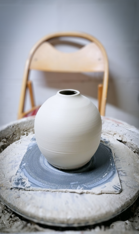 moon vase pottery pittsburgh