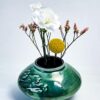 oribe textured porcelain vase