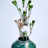 porcelain oribe ikebana vase